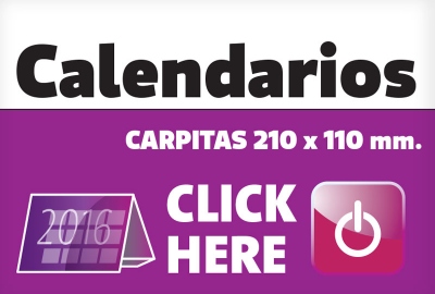 Carpitas Calendarios (2 caras 210x110mm)