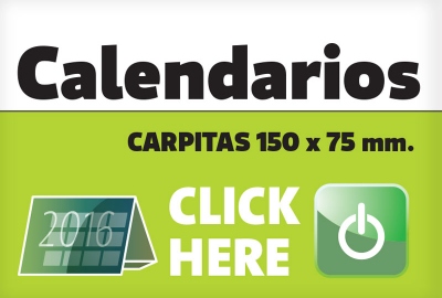 Carpitas Calendarios (2 caras 150x75mm)